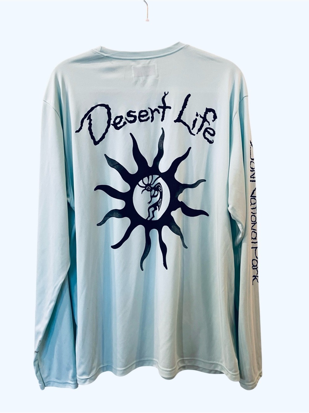 Desert Life Kokopelli Sun UV Shirt Zion National Park Size: Large